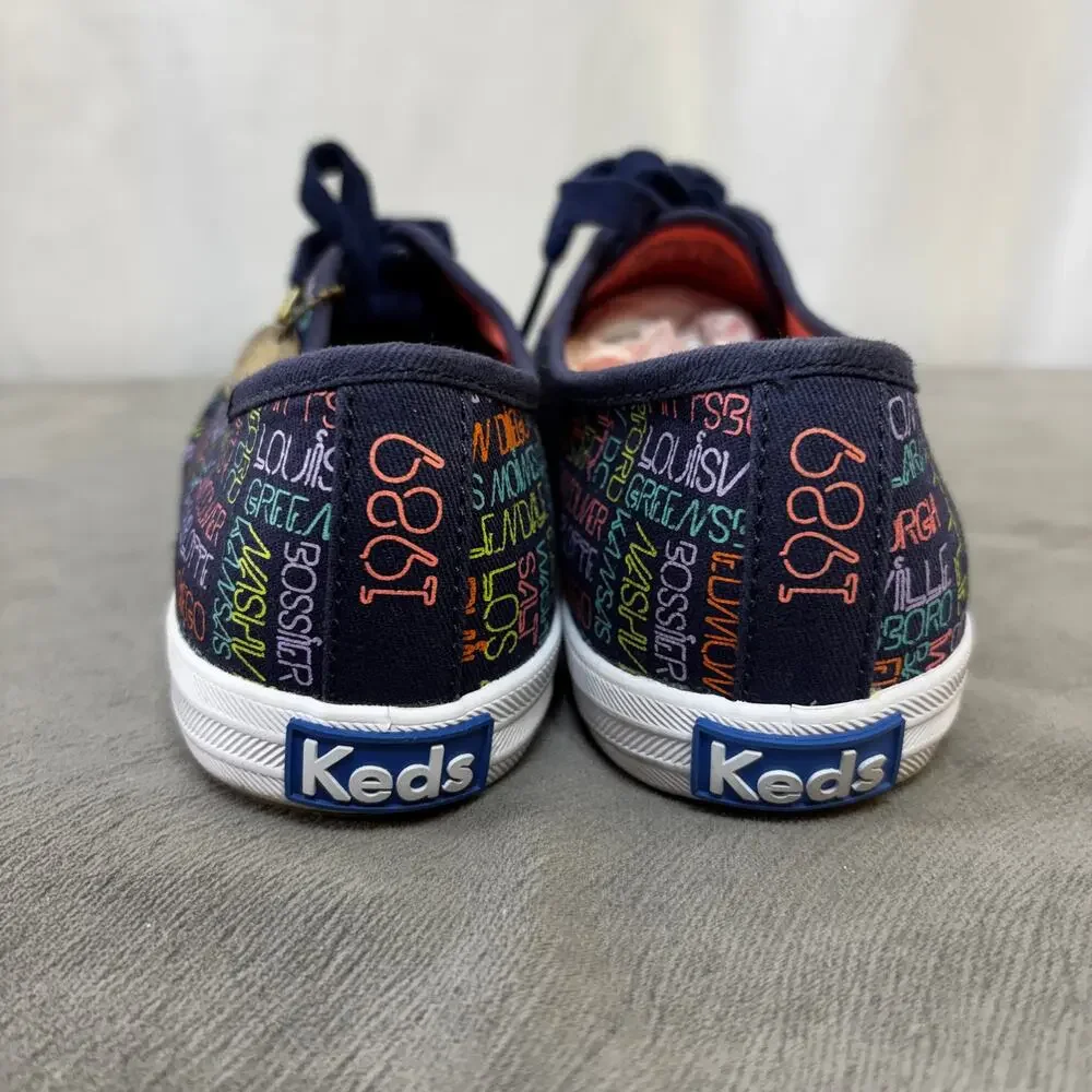 Taylor Swift TS 1989 World Tour Collection Keds Womens US 8 Tour Shoe City Names